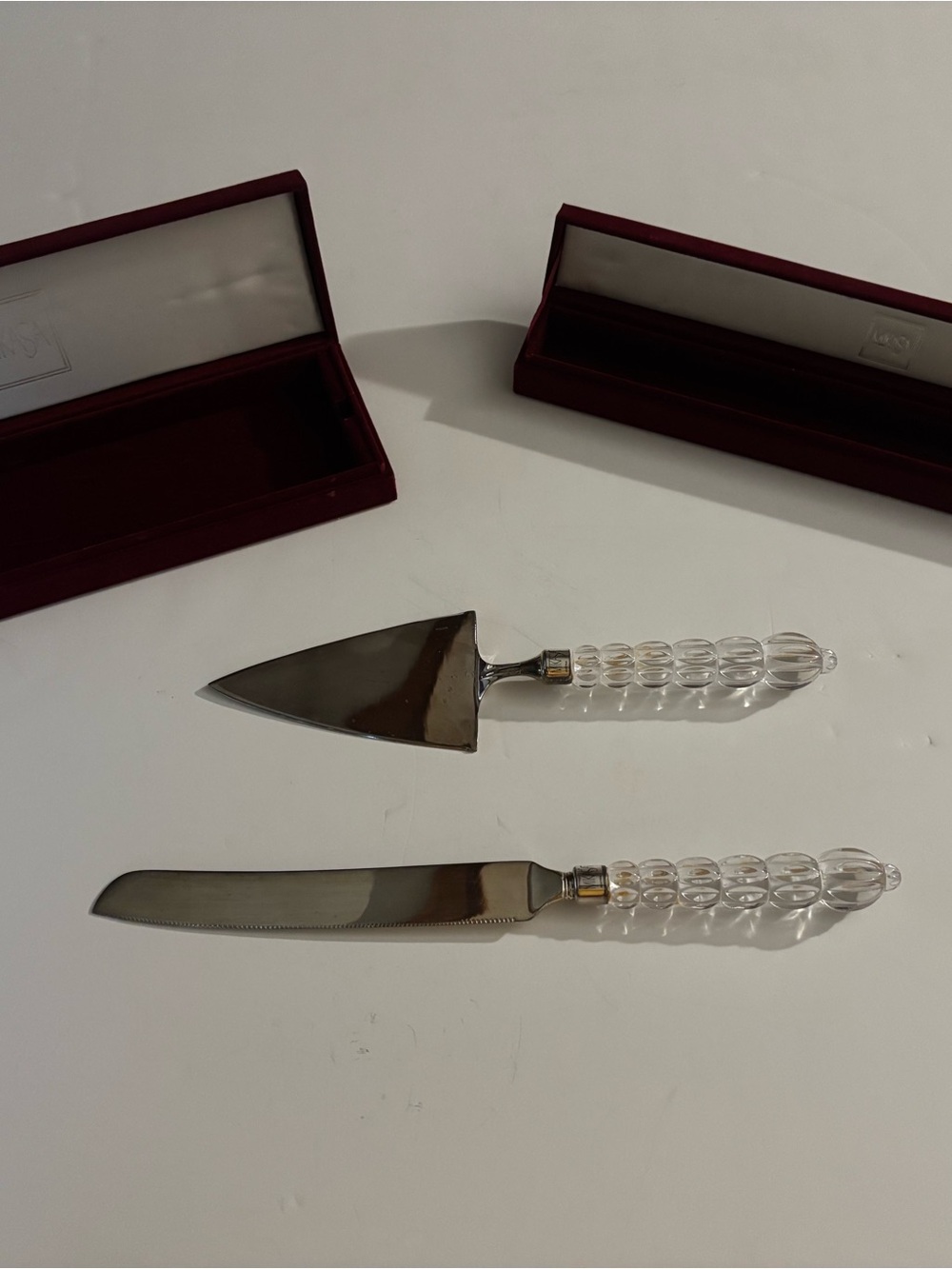 Mikasa Logo Embossed Box - Cream and Burgundy